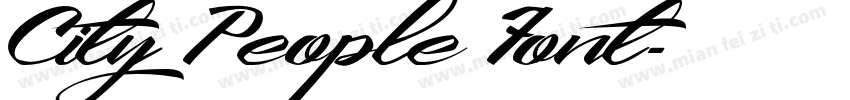 City People Font字体转换